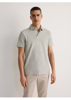 Reserved - Koszulka polo regular fit - jasnoszary ze sklepu Reserved w kategorii T-shirty męskie - zdjęcie 171938751