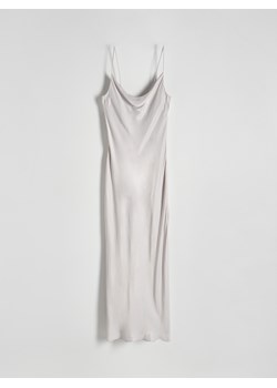 Reserved - Sukienka maxi z wiskozy - jasnoszary ze sklepu Reserved w kategorii Sukienki - zdjęcie 171938813