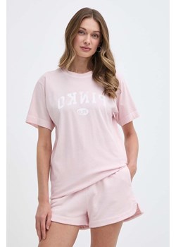 Pinko t-shirt bawełniany damski kolor różowy 104269 A25Z ze sklepu ANSWEAR.com w kategorii Bluzki damskie - zdjęcie 171940353
