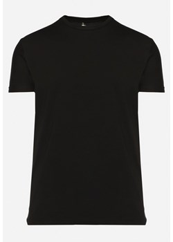 Czarna Koszulka Bawełniana o Klasycznym Kroju Xloette ze sklepu Born2be Odzież w kategorii T-shirty męskie - zdjęcie 171942242