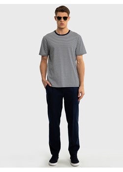 Koszulka męska bawełniana w paski granatowa Cheyann 403 ze sklepu Big Star w kategorii T-shirty męskie - zdjęcie 171944621
