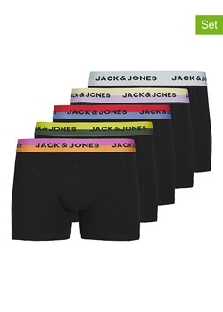 Jack &amp; Jones Bokserki (5 par) w kolorze czarnym ze sklepu Limango Polska w kategorii Majtki męskie - zdjęcie 171946954