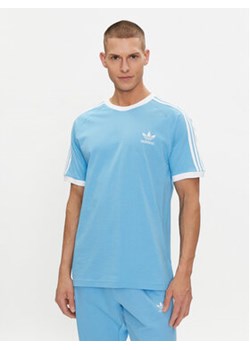 adidas T-Shirt adicolor Classics 3-Stripes IM9392 Niebieski Slim Fit ze sklepu MODIVO w kategorii T-shirty męskie - zdjęcie 171948334