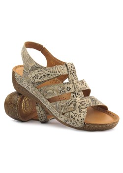 Wygodne sandały damskie skórzane - Waldi 0853, brązowe ze sklepu ulubioneobuwie w kategorii Sandały damskie - zdjęcie 171948781