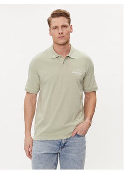 Jack&Jones Polo Forest 12248621 Zielony Standard Fit ze sklepu MODIVO w kategorii T-shirty męskie - zdjęcie 171949333