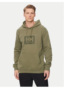 Helly Hansen Bluza Hh Box Hoodie 53289 Zielony Regular Fit ze sklepu MODIVO w kategorii Bluzy męskie - zdjęcie 171949360