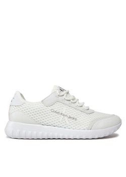 Calvin Klein Jeans Sneakersy Eva Runner Monolog YM0YM00584 Biały ze sklepu MODIVO w kategorii Buty sportowe męskie - zdjęcie 171949400