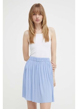 Samsoe Samsoe spódnica kolor niebieski mini rozkloszowana ze sklepu ANSWEAR.com w kategorii Spódnice - zdjęcie 171950464