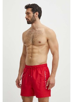 Tommy Hilfiger szorty kąpielowe kolor czerwony ze sklepu ANSWEAR.com w kategorii Kąpielówki - zdjęcie 171950844