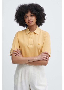 Lacoste polo bawełniane kolor pomarańczowy gładki PH3450 S0I ze sklepu ANSWEAR.com w kategorii T-shirty męskie - zdjęcie 171951153