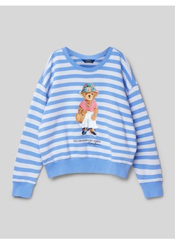 Bluza ze wzorem w paski i nadrukiem z motywem ze sklepu Peek&Cloppenburg  w kategorii Bluzy dziewczęce - zdjęcie 171951880