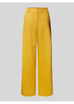 Spodnie z lamowanymi kieszeniami z tyłu ze sklepu Peek&Cloppenburg  w kategorii Spodnie damskie - zdjęcie 171951902