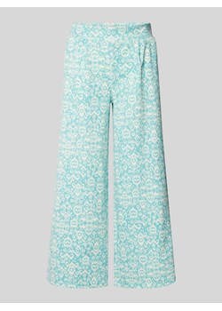 Spodnie materiałowe z szeroką,skróconą nogawką model ‘Kate’ ze sklepu Peek&Cloppenburg  w kategorii Spodnie damskie - zdjęcie 171952003