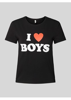 T-shirt z nadrukiem z napisem model ‘ONLMANJA’ ze sklepu Peek&Cloppenburg  w kategorii Bluzki damskie - zdjęcie 171952140