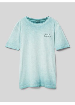 T-shirt z nadrukiem ze sloganem ze sklepu Peek&Cloppenburg  w kategorii T-shirty chłopięce - zdjęcie 171952220