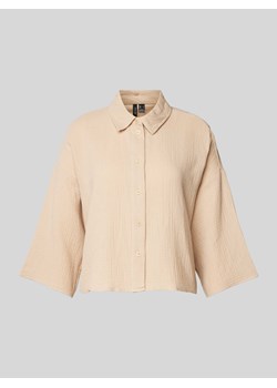 Bluzka krótka z rękawem o dł. 3/4 model ‘NATALI’ ze sklepu Peek&Cloppenburg  w kategorii Koszule damskie - zdjęcie 171952240