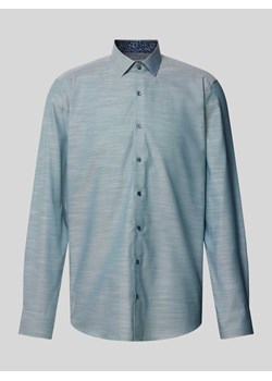Koszula biznesowa o kroju body fit z kołnierzykiem typu kent ze sklepu Peek&Cloppenburg  w kategorii Koszule męskie - zdjęcie 171952251