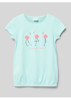 T-shirt z nadrukowanym motywem ze sklepu Peek&Cloppenburg  w kategorii Bluzki dziewczęce - zdjęcie 171952301