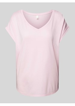 T-shirt z dekoltem w serek ze sklepu Peek&Cloppenburg  w kategorii Bluzki damskie - zdjęcie 171952432