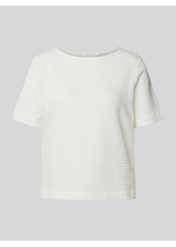 T-shirt z fakturowanym wzorem model ‘Serke’ ze sklepu Peek&Cloppenburg  w kategorii Bluzki damskie - zdjęcie 171952433