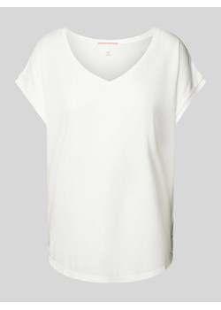 T-shirt z dekoltem w serek ze sklepu Peek&Cloppenburg  w kategorii Bluzki damskie - zdjęcie 171952471