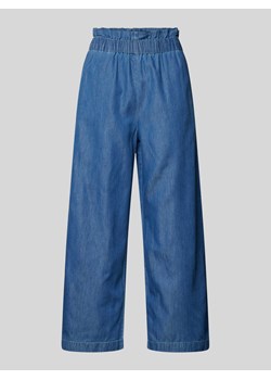 Spodnie z wysokim stanem i elastycznym pasem model ‘BEA’ ze sklepu Peek&Cloppenburg  w kategorii Spodnie damskie - zdjęcie 171952652
