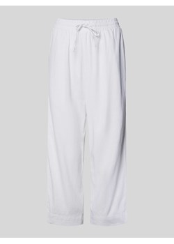 Spodnie lniane z elastycznym pasem model ‘Lava’ ze sklepu Peek&Cloppenburg  w kategorii Spodnie damskie - zdjęcie 171952701
