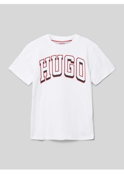 T-shirt z nadrukiem z logo ze sklepu Peek&Cloppenburg  w kategorii T-shirty chłopięce - zdjęcie 171952740