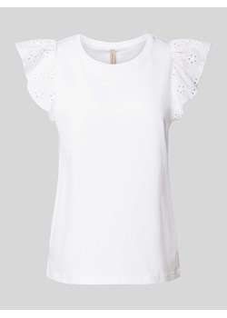 T-shirt w jednolitym kolorze model ‘Loraine’ ze sklepu Peek&Cloppenburg  w kategorii Bluzki damskie - zdjęcie 171953011