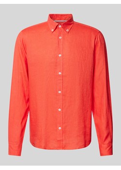 Koszula casualowa z lnu ze sklepu Peek&Cloppenburg  w kategorii Koszule męskie - zdjęcie 171953012