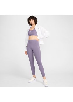 Damskie legginsy 7/8 z wysokim stanem i kieszeniami zapewniające średnie wsparcie Nike Universa - Fiolet ze sklepu Nike poland w kategorii Spodnie damskie - zdjęcie 171953060
