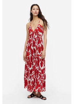 H & M - Długa sukienka plisowana - Czerwony ze sklepu H&M w kategorii Sukienki - zdjęcie 171953212