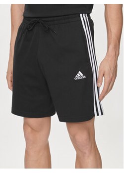 adidas Szorty sportowe Essentials 3-Stripes Shorts IC9378 Czarny Regular Fit ze sklepu MODIVO w kategorii Spodenki męskie - zdjęcie 171953732