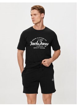 Jack&Jones Komplet t-shirt i spodenki Forest 12256951 Czarny Standard Fit ze sklepu MODIVO w kategorii Spodenki męskie - zdjęcie 171953814