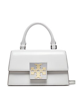 Tory Burch Torebka Bon Bon Spazzolato Mini Top-Handle Bag 148865 Biały ze sklepu MODIVO w kategorii Kuferki - zdjęcie 171956073