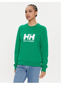 Helly Hansen Bluza W Hh Logo Crew Sweat 2.0 34462 Zielony Regular Fit ze sklepu MODIVO w kategorii Bluzy damskie - zdjęcie 171956080