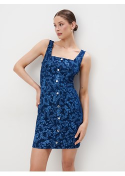 Mohito - Jeansowa sukienka mini - granatowy ze sklepu Mohito w kategorii Sukienki - zdjęcie 171960432