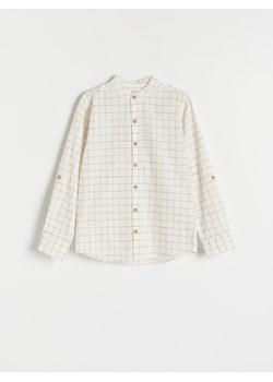Reserved - Bawełniana koszula - złamana biel ze sklepu Reserved w kategorii Koszule chłopięce - zdjęcie 171960803