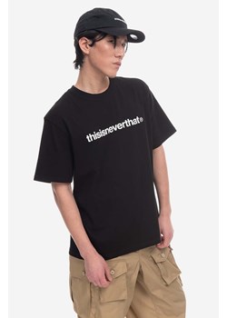 thisisneverthat t-shirt bawełniany T-Logo Tee kolor czarny z nadrukiem TN230TTSST01-WHITE ze sklepu PRM w kategorii T-shirty męskie - zdjęcie 171962132