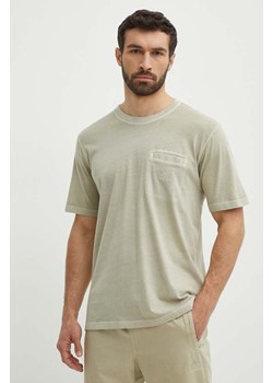 adidas Originals t-shirt bawełniany męski kolor beżowy gładki IS1763 ze sklepu PRM w kategorii T-shirty męskie - zdjęcie 171962834