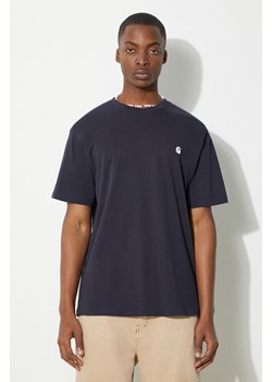 Carhartt WIP t-shirt bawełniany S/S Madison męski kolor granatowy gładki I033000.00BXX ze sklepu PRM w kategorii T-shirty męskie - zdjęcie 171962840