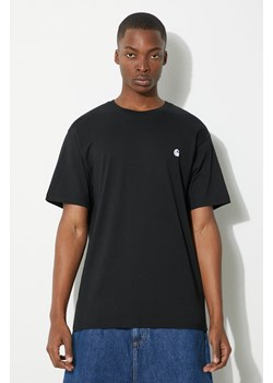 Carhartt WIP t-shirt bawełniany S/S Madison męski kolor czarny gładki I033000.0D2XX ze sklepu PRM w kategorii T-shirty męskie - zdjęcie 171962842