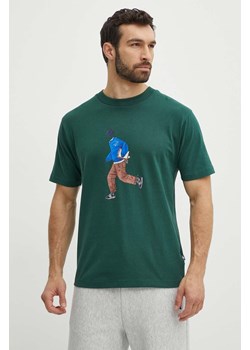 New Balance t-shirt bawełniany męski kolor zielony z nadrukiem MT41579NWG ze sklepu PRM w kategorii T-shirty męskie - zdjęcie 171962870