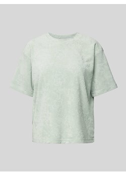 T-shirt z froty z kwiatowym wzorem ze sklepu Peek&Cloppenburg  w kategorii Bluzki damskie - zdjęcie 171962953