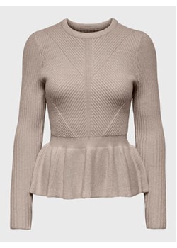 ONLY Sweter Fia 15259287 Beżowy Regular Fit ze sklepu MODIVO w kategorii Swetry damskie - zdjęcie 171963523
