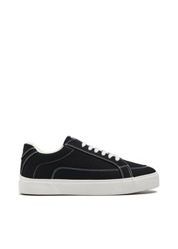 Cropp - Czarne sneakersy z białą podeszwą - czarny ze sklepu Cropp w kategorii Trampki męskie - zdjęcie 171963790