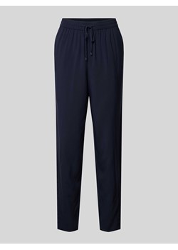 Spodnie materiałowe z wiskozy z elastycznym pasem ze sklepu Peek&Cloppenburg  w kategorii Spodnie damskie - zdjęcie 171977821