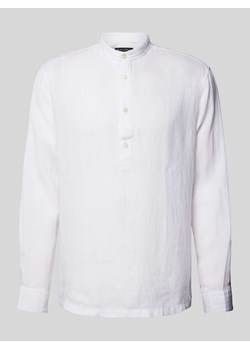 Koszula lniana o kroju regular fit ze stójką ze sklepu Peek&Cloppenburg  w kategorii Koszule męskie - zdjęcie 171977831