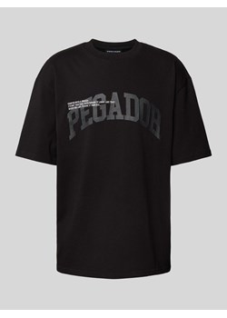 T-shirt o kroju oversized z nadrukiem z logo i okrągłym dekoltem ze sklepu Peek&Cloppenburg  w kategorii T-shirty męskie - zdjęcie 171977833