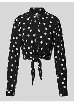 Bluzka z wiązanym detalem model ‘SAVANNA’ ze sklepu Peek&Cloppenburg  w kategorii Bluzki damskie - zdjęcie 171977852